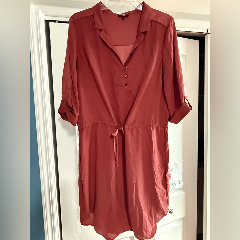 Warehouse Rust Tunic Top. Perfect for wearing at the beach or pool. 🏖️
